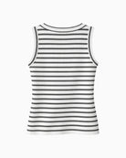 Part Two NikkiaPW sleeveless top black stripe back view