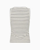 Part Two NikkiaPW sleeveless top navy striped back view