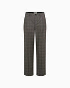 Part Two Ninni PW Pants in Grey Check waistband and belt loop detail