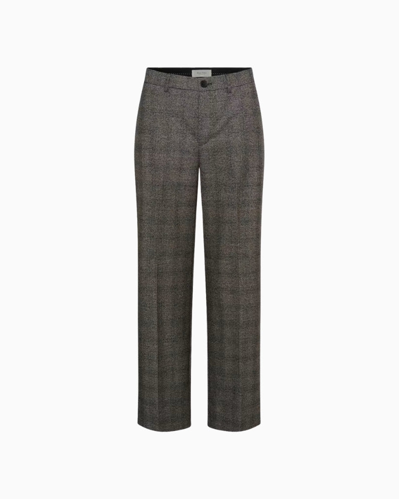 Part Two Ninni PW Pants in Grey Check waistband and belt loop detail