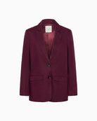 Part Two Nyanpw Linen Blazer flat lay front view – Áines Boutique