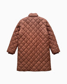 Part Two OlilanaPW Outerwear in Tan diagonal quilting detail