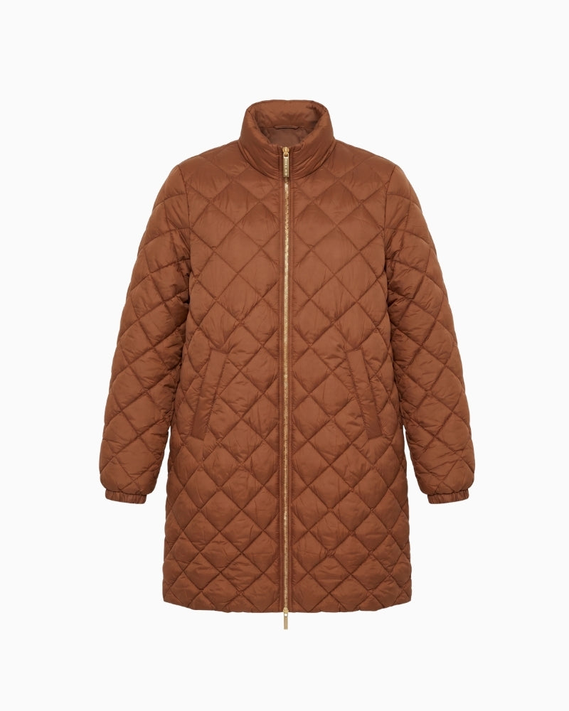 Part Two OlilanaPW Outerwear in Tan zip and pocket detail