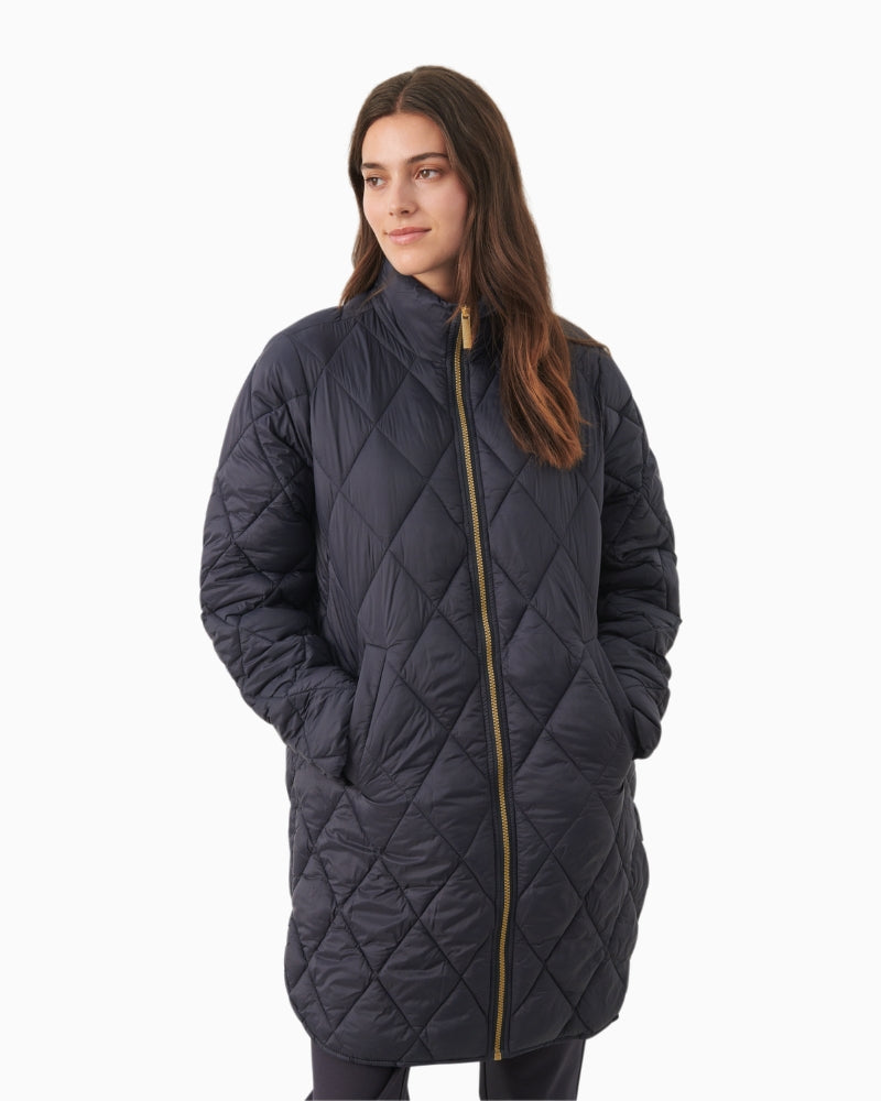 Part Two Olilas Coat in Dark Navy front view