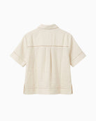 Part Two Rebitta Top in cream back view