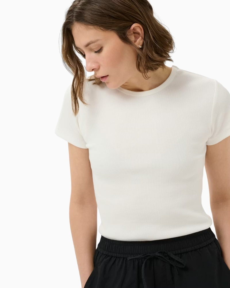 Part Two RochellePW T-Shirt in Off-White close-up view