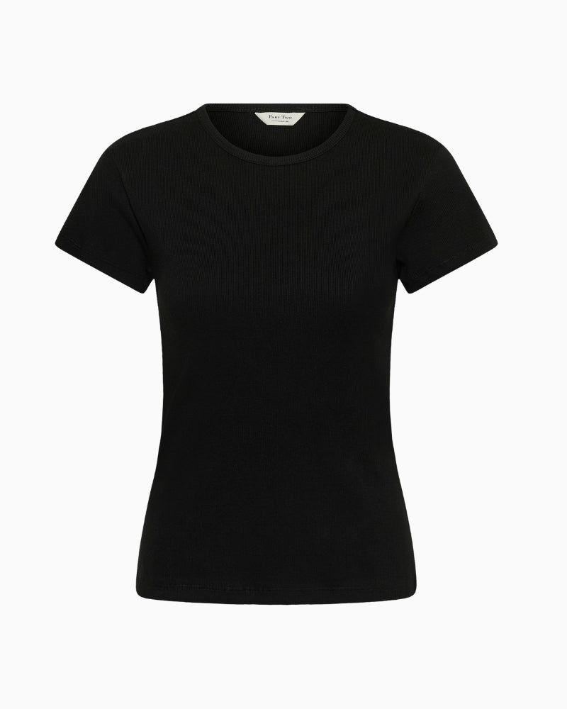 Part Two Rochelle T-Shirt in Black front view