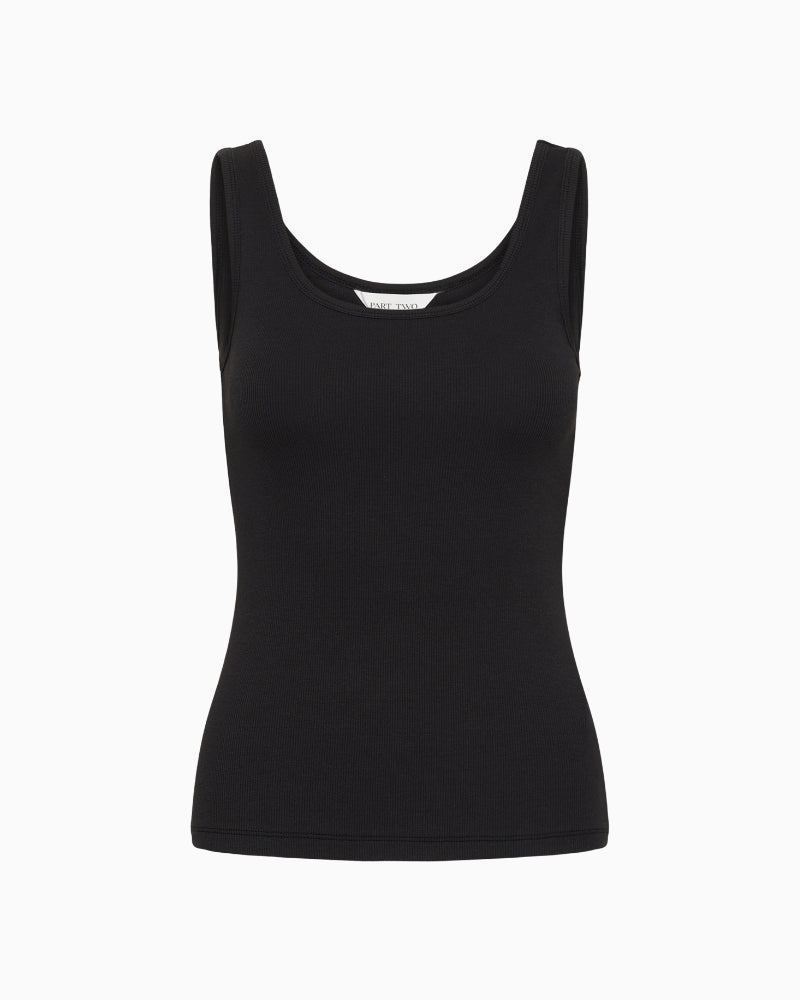 Part Two RoselynPW Top in Black front view