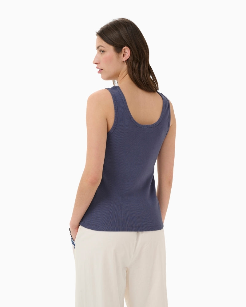 Part Two RoselynPW Top in Blue Indigo back view