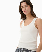 Part Two RoselynPW Top in Off-White close-up view