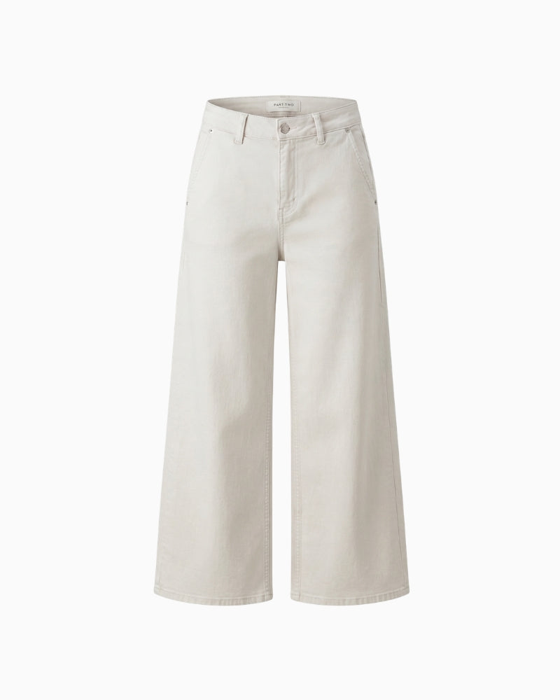 Part Two SafinaPW Jeans stone front view