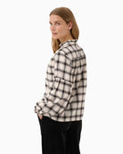 Part Two SamillaPW Shirt in Cream/Brown side view