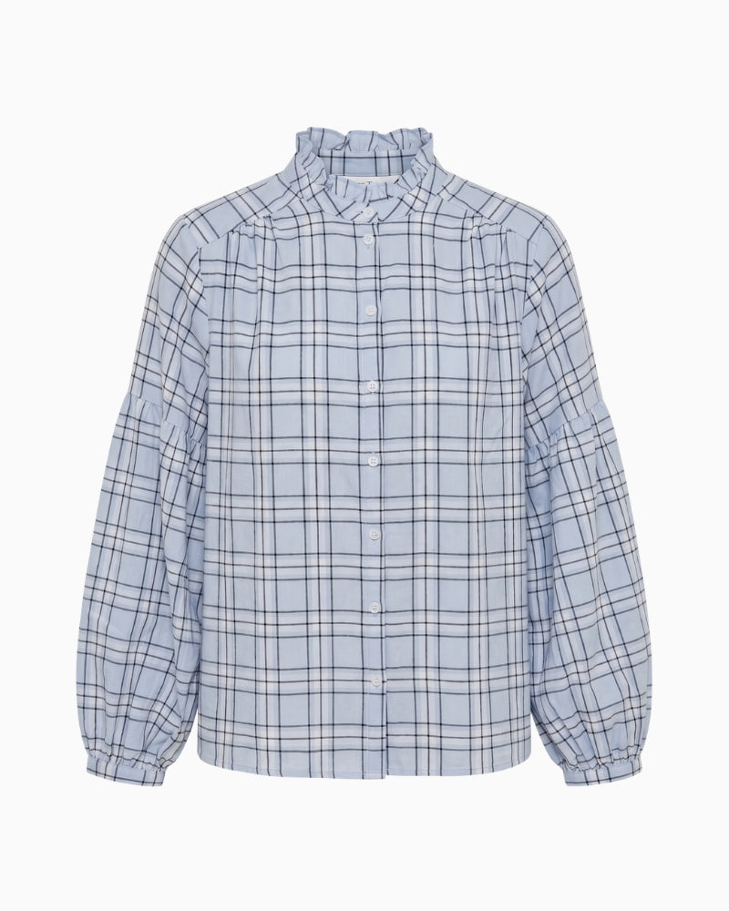 Part Two SamillaPW Shirt in Pale Blue front view