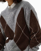 Part Two SorayasPW Pullover in Grey knit texture detail
