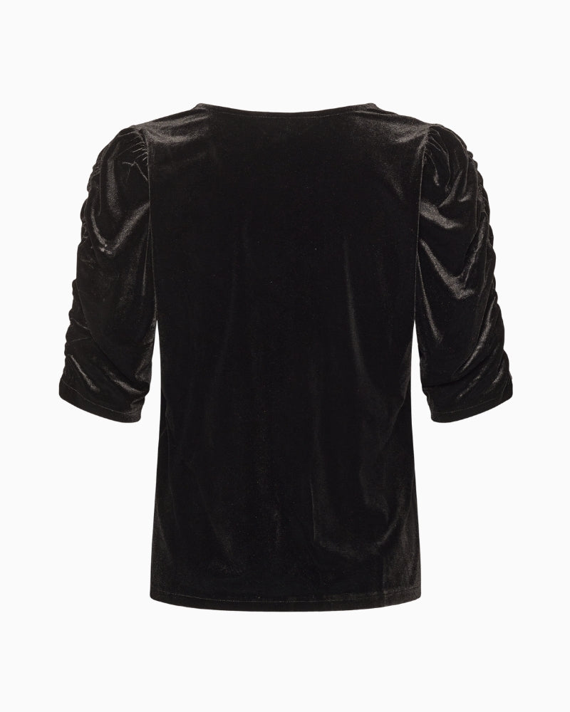 Part Two Valeriia Blouse in black back view