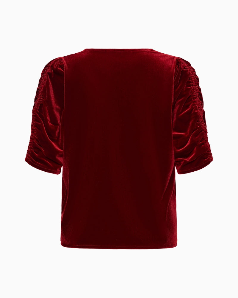 Part Two Valeriia Blouse in red back detail