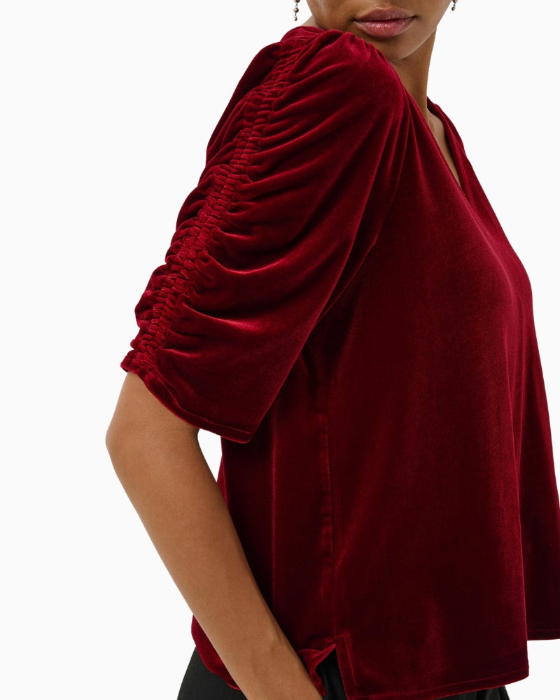 Part Two Valeriia Blouse in red side view