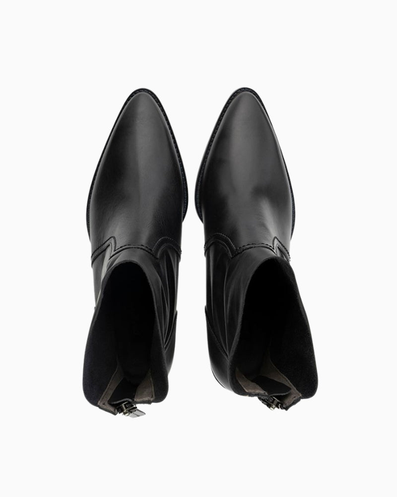 Paul Green leather ankle boots top view – Áines Boutique