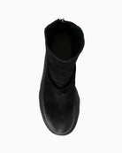 Upper view of women's ankle boot showing clean shape and SUPER SOFT design