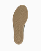 Back view of Green leather sneakers by Paul Green with elastic laces and platform sole