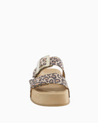 Paul Green velvety leather mules front view – Áines Boutique