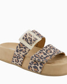 Close-up of Paul Green velvety leather mule strap detail – Áines Boutique