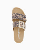 Paul Green velvety leather mules front view – Áines Boutique