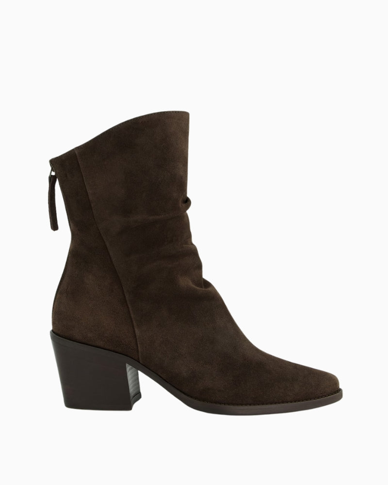 Paul Green Ankle Boot brown suede side view