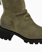 Paul Green Ankle Boot in Olive heel detail