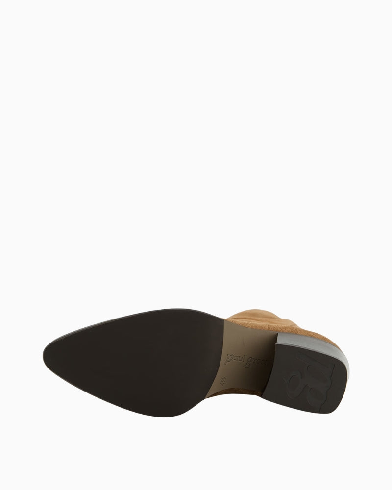 Paul Green Ankle Boot tan suede sole detail