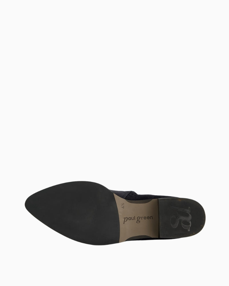 Paul Green Chelsea Boot navy suede sole view