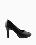 Paul Green Court Shoe in Black side view