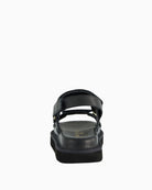 Paul Green Flat Sandal Black back view
