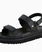 Paul Green Flat Sandal Black strap detail