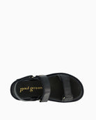 Paul Green Flat Sandal Black top view