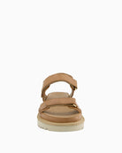 Paul Green Flat Sandal tan front view