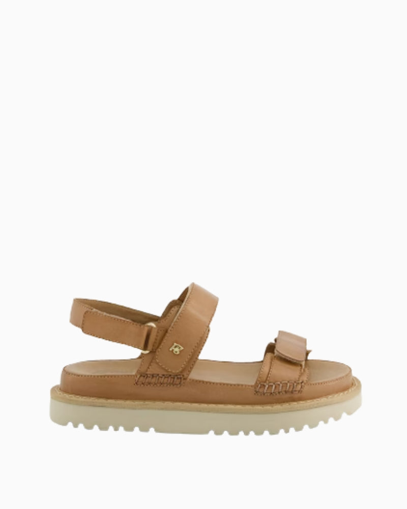 Paul Green Flat Sandal tan right side view