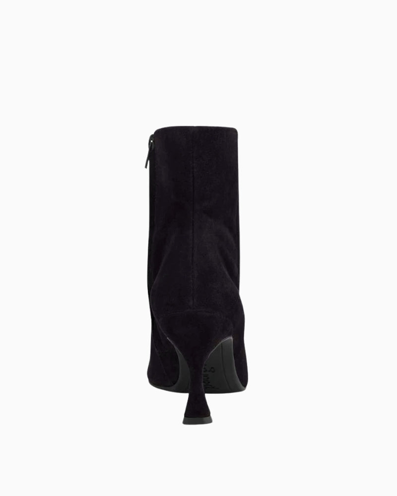 Paul Green Heeled Ankle Boot in Black back view