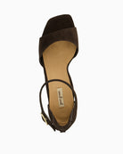 Paul Green High Heel Sandals in Brown top view