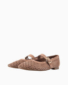 Paul Green Maryjane Ballet Flat brown angled view