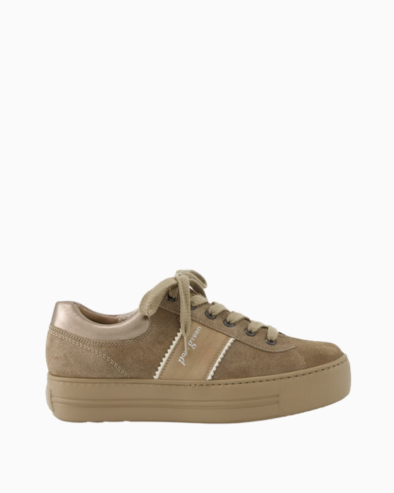 Paul Green Platform Sneakers in Brown side view