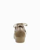 Paul Green Runner beige suede sneaker back view