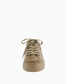 Paul Green Runner beige suede sneaker front view