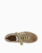 Paul Green Runner beige suede sneaker top view
