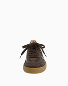 Paul Green Runner brown suede sneaker front view