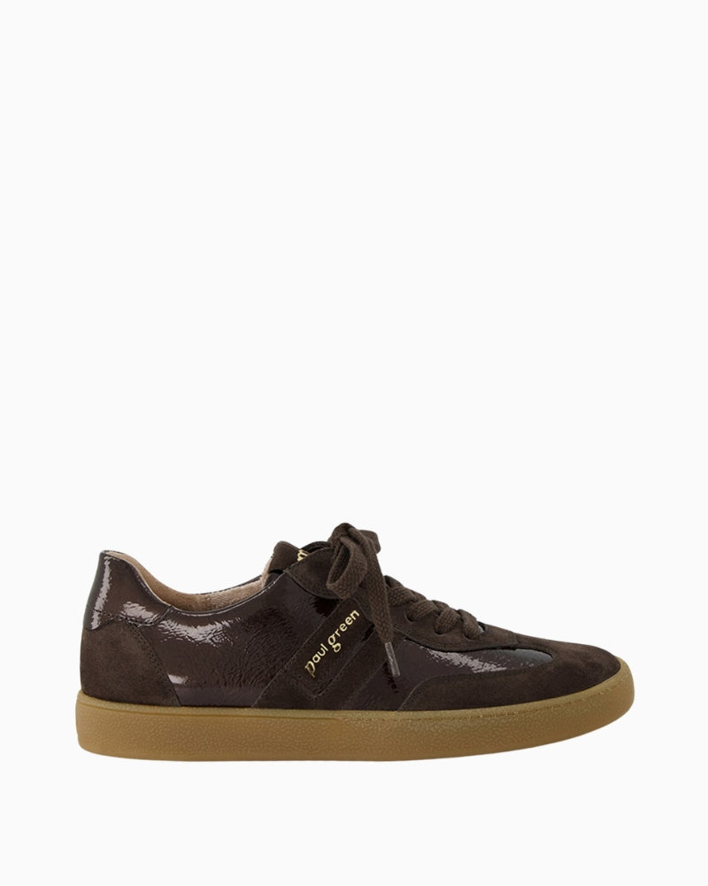 Paul Green Runner brown suede sneaker side view