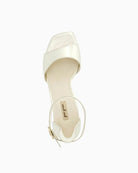 Paul Green Strap Sandal gold angled front view