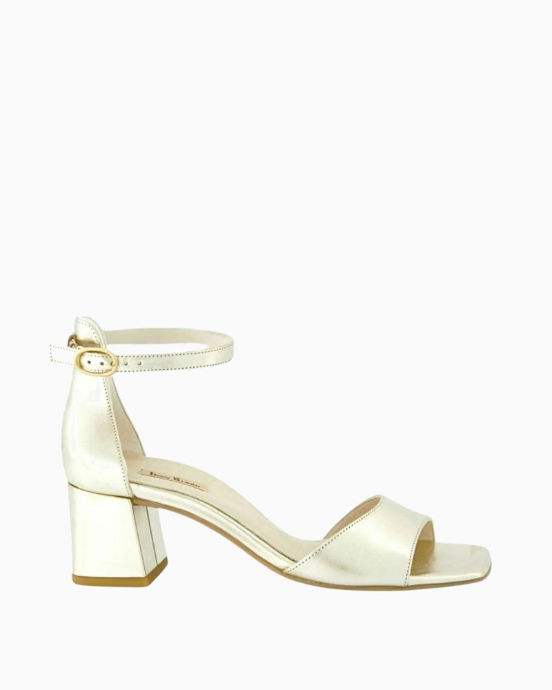 Paul Green Strap Sandal gold side view