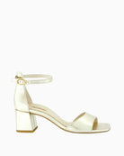 Paul Green Strap Sandal gold side view