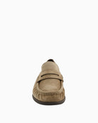 Paul Green Suede Loafer in Beige front view